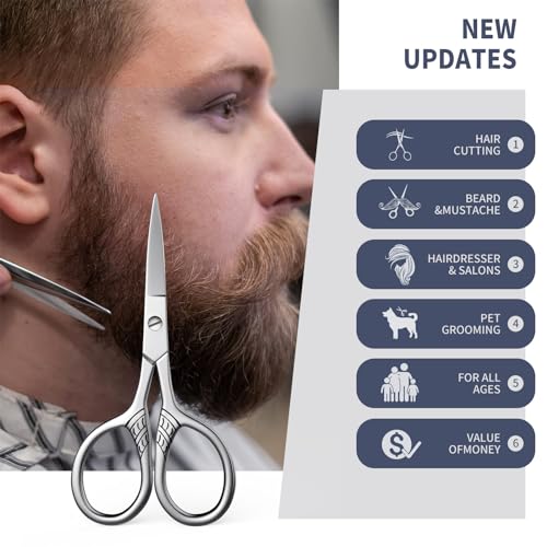 Stainless Steel Small Scissors with Textured Handle