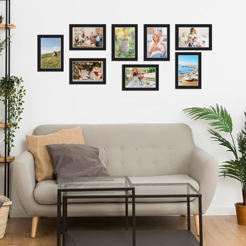 15 Pack 5x7 Black Picture Mats (15 Count)