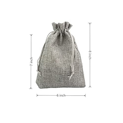 Pack of 25 Burlap Gift Bags with Drawstring Linen Jewelry Pouches Wedding Hessian Jute Bags for Birthday and Treat Pouches Party Wedding Favors Gift