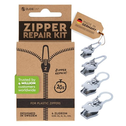 Zipper Repair Kit for Plastic Zippers Multipack