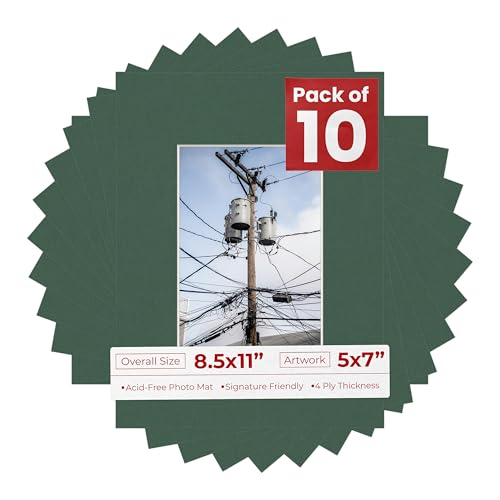 5x7 Mat for 8.5x11 Frame (10 Count)