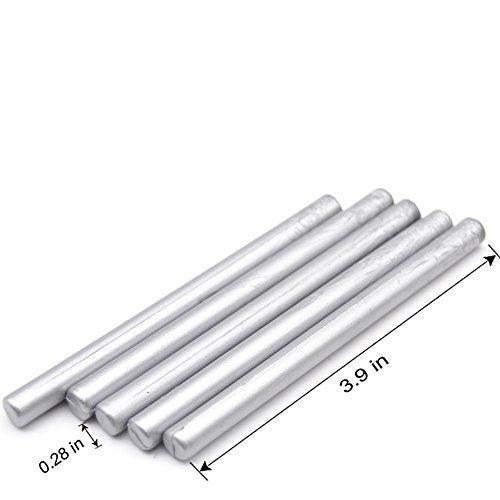 Silver Wax Seal Sticks for Small Glue Gun (16 Count)