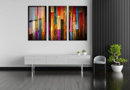 Painted Wood Glass Printing Wall Art
