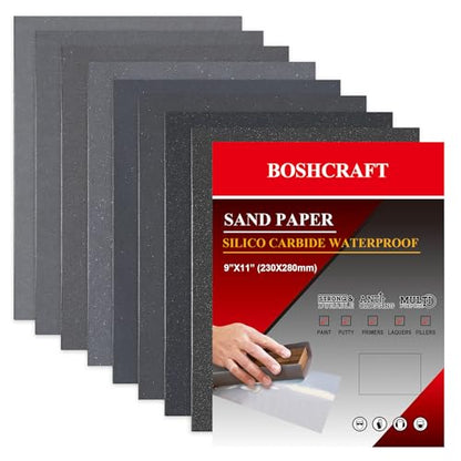 25 PCS Wet Sandpaper Assortment (25 Count)