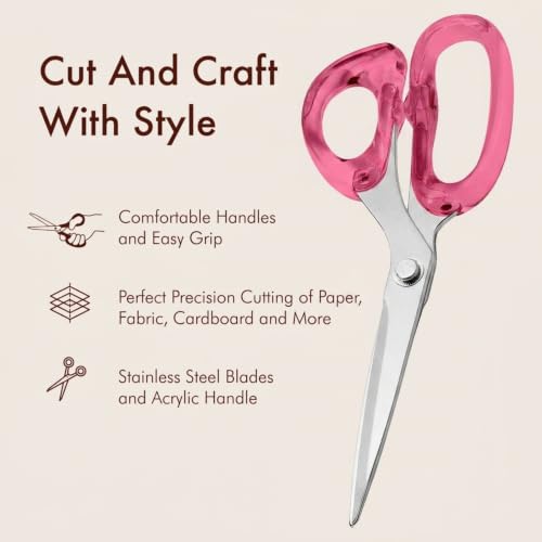 9” Stainless Steel Acrylic Scissors