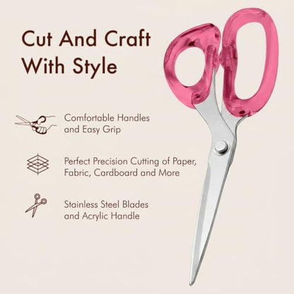 9” Stainless Steel Acrylic Scissors