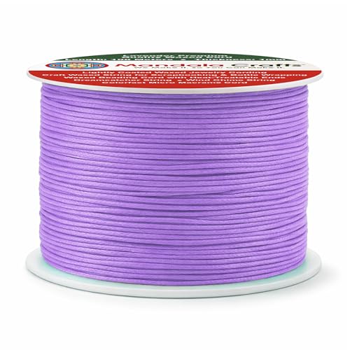 1mm Lavender Waxed Cord (327 Foot )