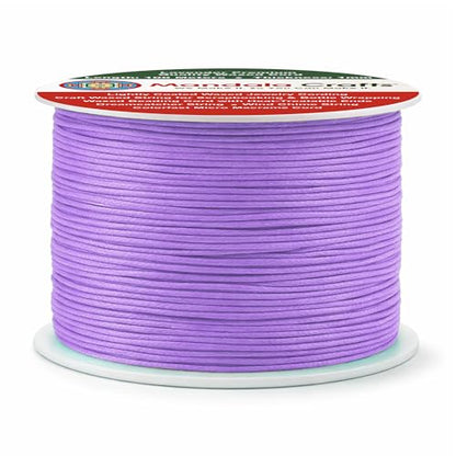 1mm Lavender Waxed Cord (327 Foot )