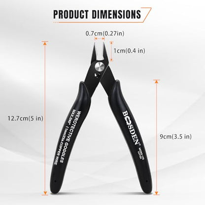10 Pack Small Micro Wire Cutters Flush Cutter Pliers 5 (10 Count)