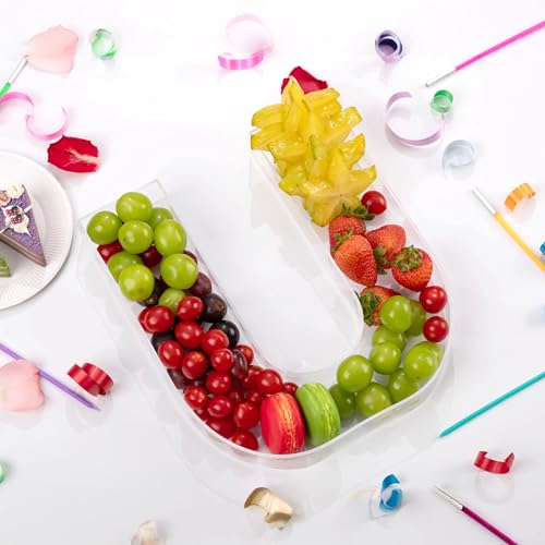 11" Clear Acrylic Letter & Number Charcuterie Tray