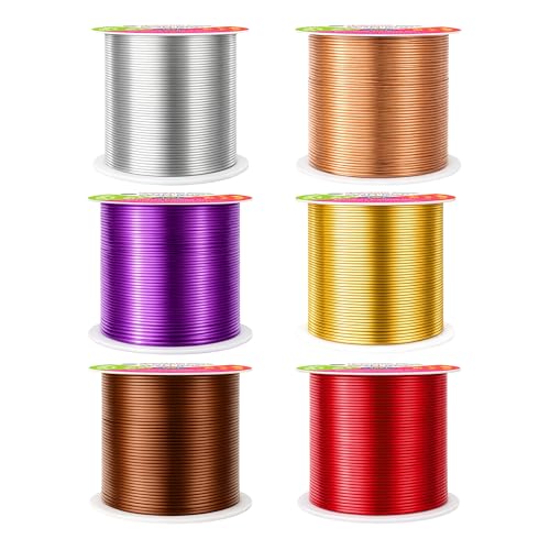 22 GA Purple Brown Red Assorted Anodized Aluminum Craft Wire (450 Foot)