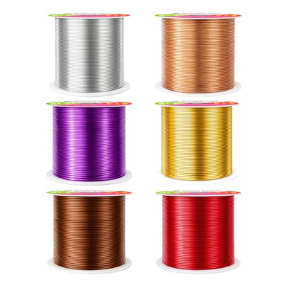22 GA Purple Brown Red Assorted Anodized Aluminum Craft Wire (450 Foot)