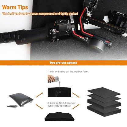 2 Pcs 16" x 12" x 1.5" Foam Inserts
