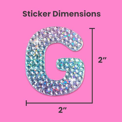 Sparkly Rhinestone Alphabet Letter Sticker G