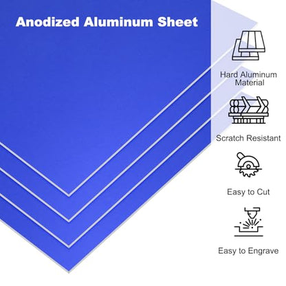 7x5x1 32inch Anodized Aluminum Sheet (5 Count)