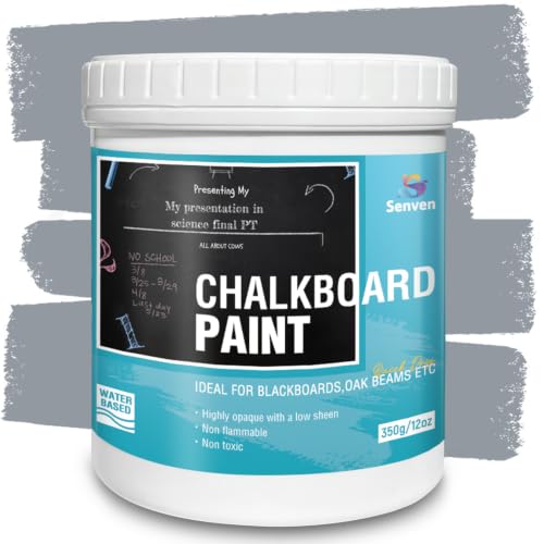 Chalkboard Paint Gray Chalk Board Paint for Wood (12 Fl Oz)