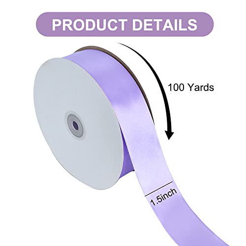 100 Yard Light Purple Satin Ribbon 1 (300 Foot)