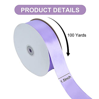 100 Yard Light Purple Satin Ribbon 1 (300 Foot)