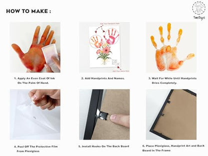 Flower Bouquet Handprint Art Craft DIY Kit