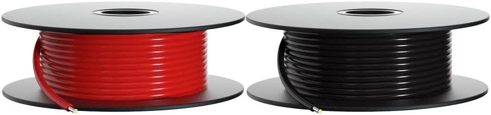 BNTECHGO 18 Gauge PVC 1007 Solid Electric Wire Red and Black Each 100 ft 18 AWG 1007 Hook Up Tinned Copper Wire