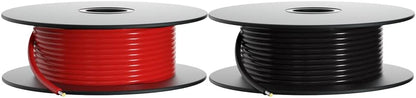 BNTECHGO 18 Gauge PVC 1007 Solid Electric Wire Red and Black Each 100 ft 18 AWG 1007 Hook Up Tinned Copper Wire