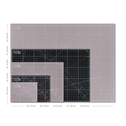Cutting Mat A4 Black & Taupe