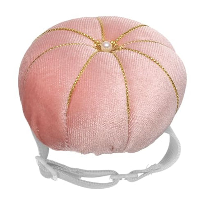 Wrist Pin Cushion Wristband Sewing Pincushion Polyester Pin Holder Wearable Pumpkin Shaped Needles Wristband for Sewing Quilting Needlework DIY Crafts