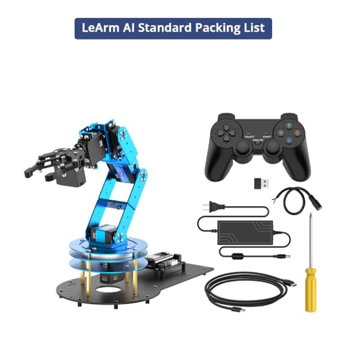 Robotic Arm for Arduino AI Vision & Voice Interaction 6DOF Serial Bus Servo Smart Robot Arm