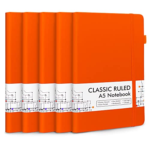 5 Pack Journal Notebook Bulk for School (5 Count)