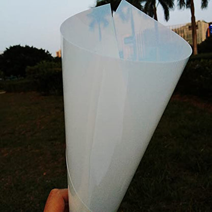 12 x 24 inch Flat Packaging 10 Sheets 7.5 mil Mylar Sheet Milky Translucent PET Blank Stencil Making Sheet for Cutting
