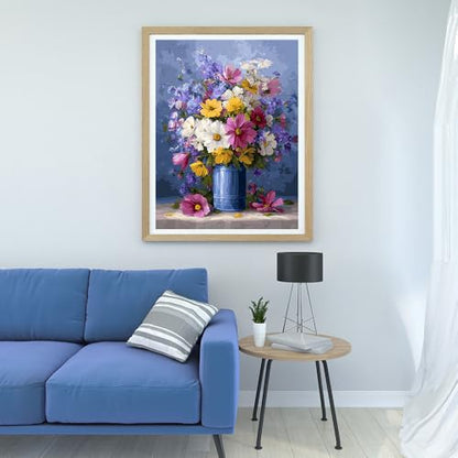 14 ct Counted Cross Stitch Kits for Adults Flowers Cross Stitch Patterns Stamped Printed Cross Stitch Kits