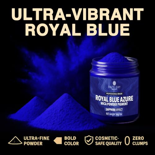 Royal Azure Blue Mica Powder 2 oz (2 Ounce)
