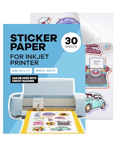 Sticker Paper for Inkjet Printer (30 Count)