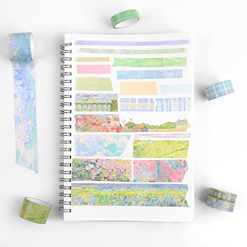 Floral Green Washi Tape Set (20 Count)