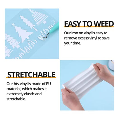 White Heat Transfer Vinyl Bundle (10 Count)
