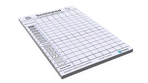 Mexican Train and Chicken Foot Dominoes Score Pad