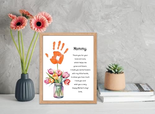 Tulips Flower Handprint Craft DIY Kit