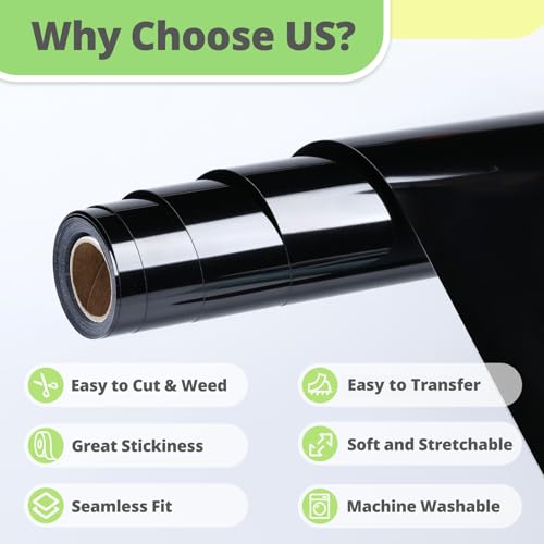 Black HTV Vinyl Roll