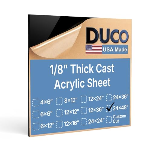 Duco Black Cast Acrylic Sheets 1