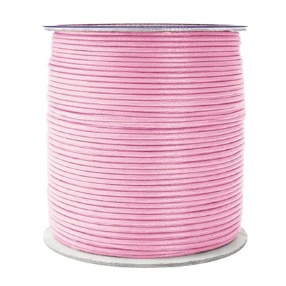 1.5mm Light Pink Waxed Cord