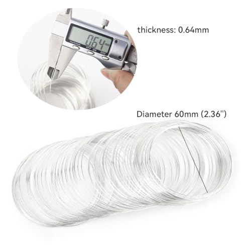 200 Loops Memory Steel Wire for Jewelry Making Supplies