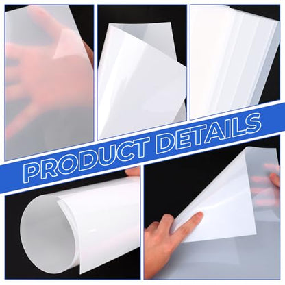 25 Pcs 7.5mil 12 x 12 Inch Milky Translucent PET Blank Stencil Sheets (25 Count)