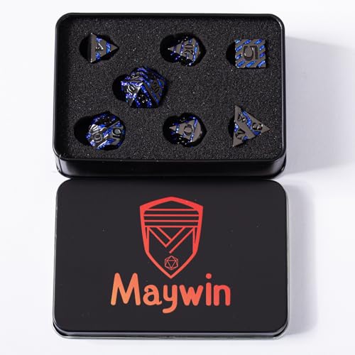 Inlay Metal Dice Set 7pcs