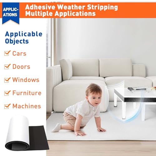 Adhesive Sponge Neoprene Foam Padding (4.91 Foot)