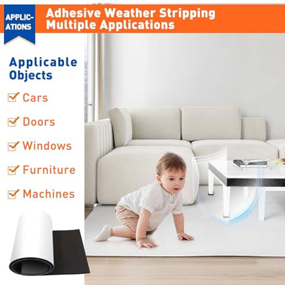 Adhesive Sponge Neoprene Foam Padding (4.91 Foot)