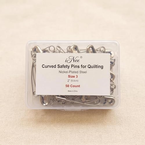 Curved Safety Pins (50 Count)