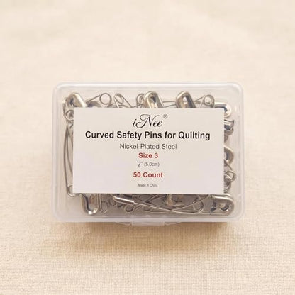 Curved Safety Pins (50 Count)