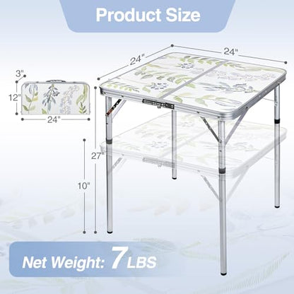 2ft Square Portable Camping Table