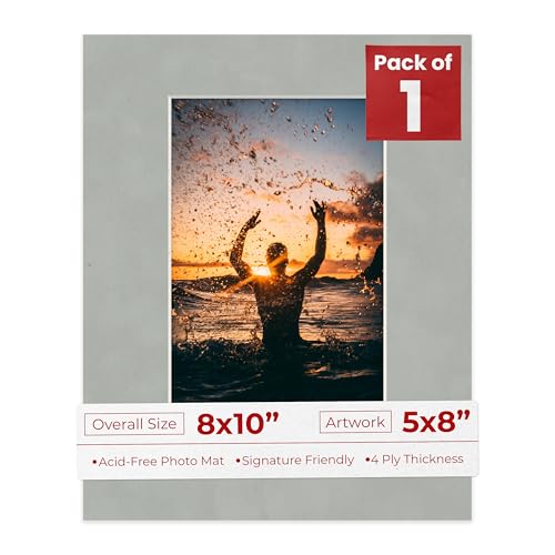 8x10 Mat Bevel Cut for 5x8 Photos