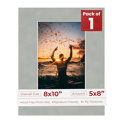 8x10 Mat Bevel Cut for 5x8 Photos